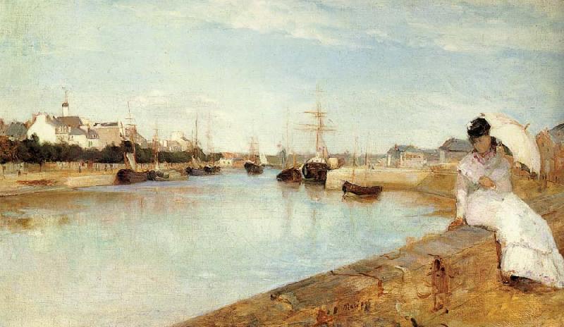 Berthe Morisot The Harbor at Lorient Germany oil painting art